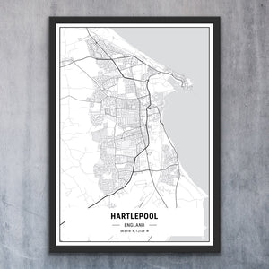 Map of Hartlepool