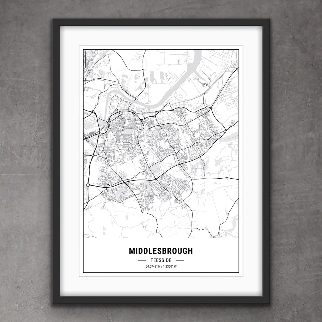 Map of Middlesbrough