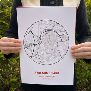 Map of Ayresome Park