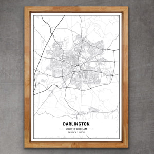 Map of Darlington